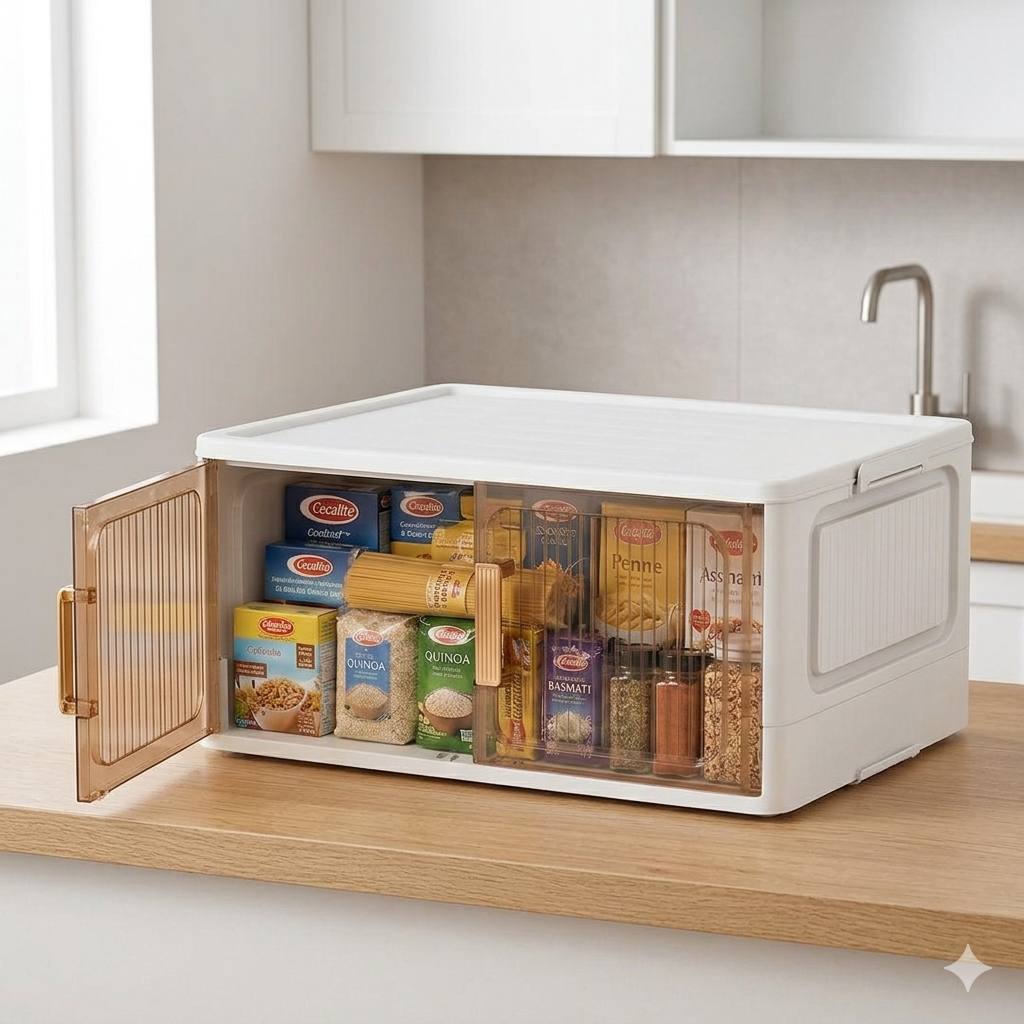 Caja de Almacenamiento Plegable Con Puertas