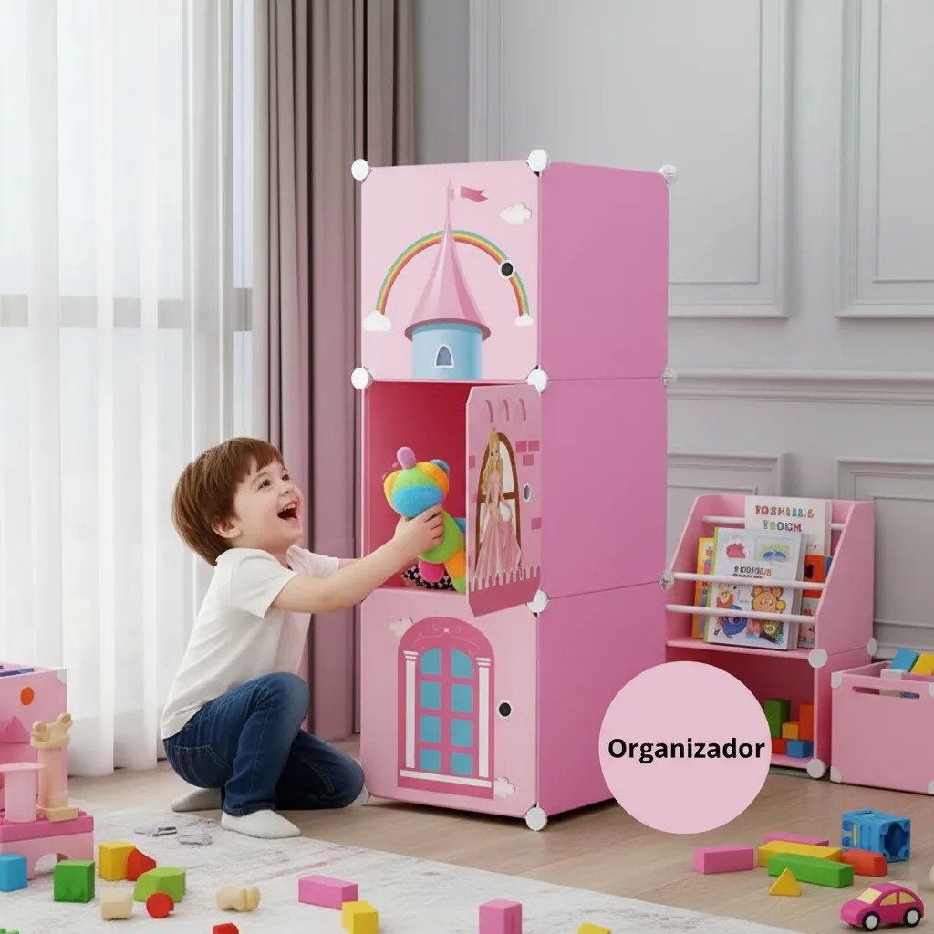 Organizador Infantil 3 Cubos