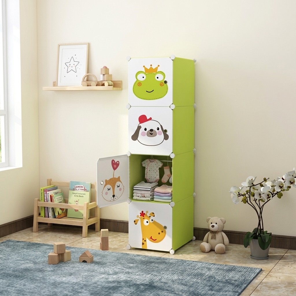 Vertical Infantil 4 Cubos