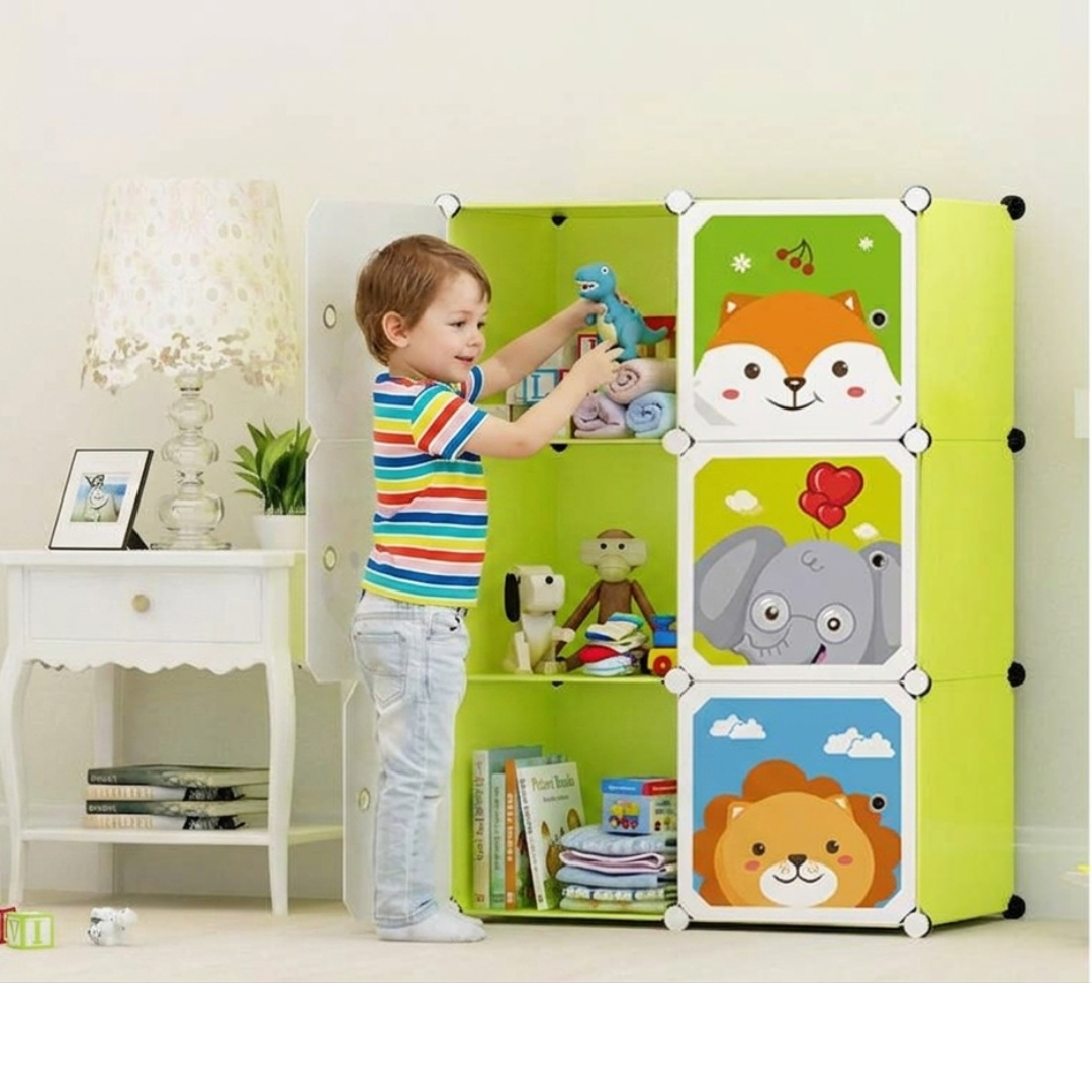 Armario Infantil 6 Puertas Verde