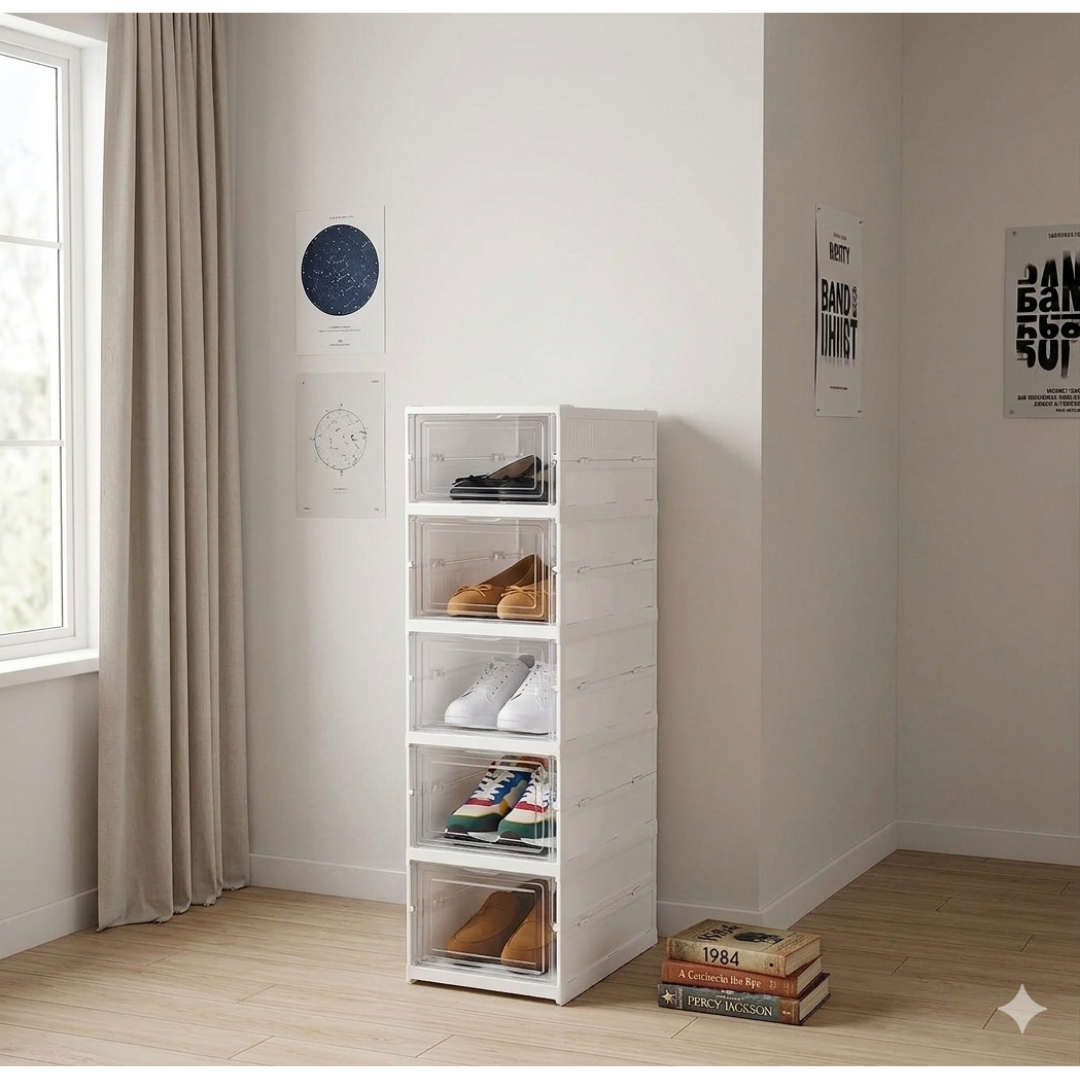 Cajas De Zapatos Plegables x 5