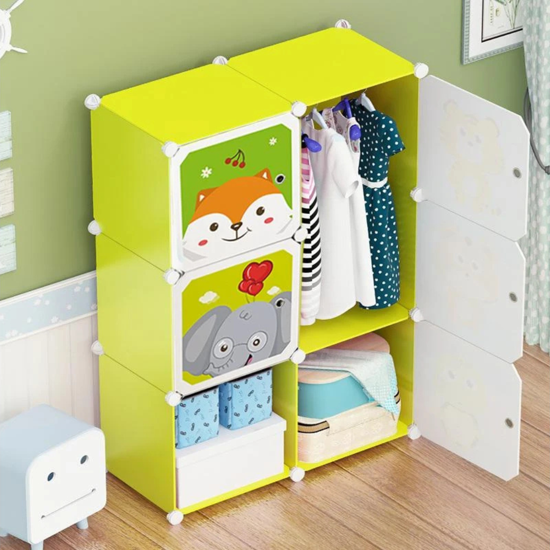 Armario Infantil 6 Puertas Verde