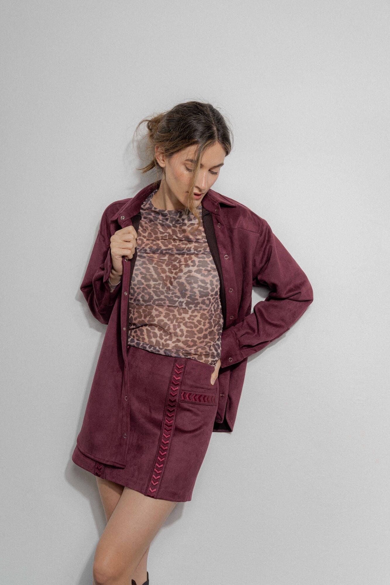 FALDA TEXAS SUEDE