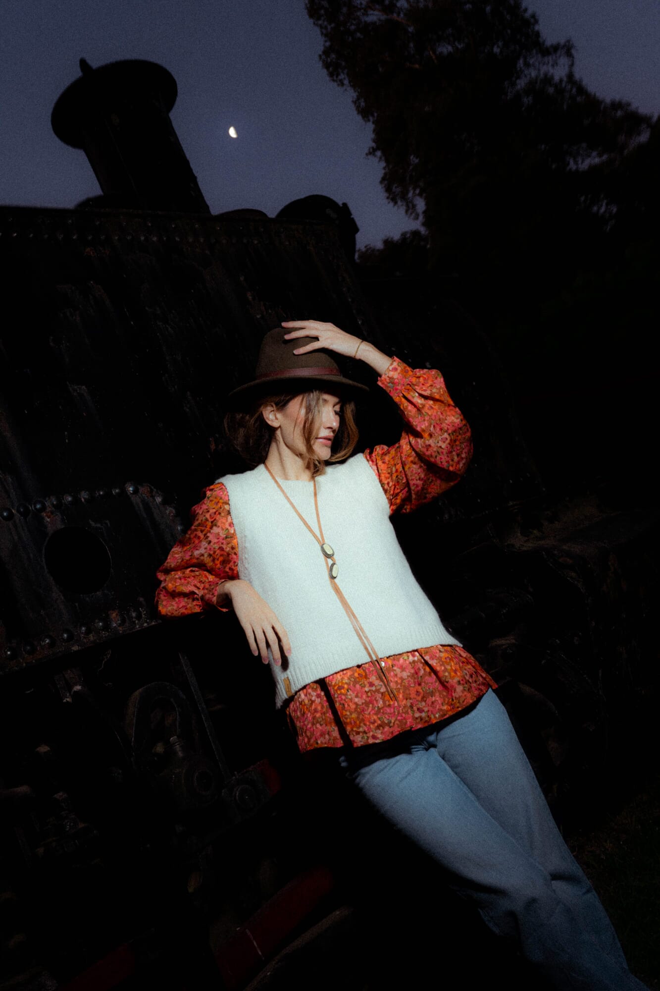 CAMISA MIA ORANGE SILK