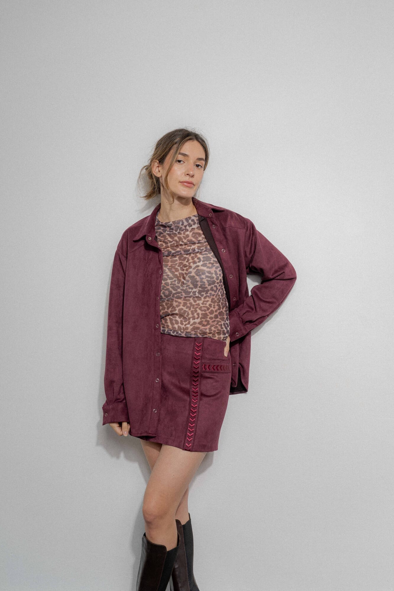 FALDA TEXAS SUEDE