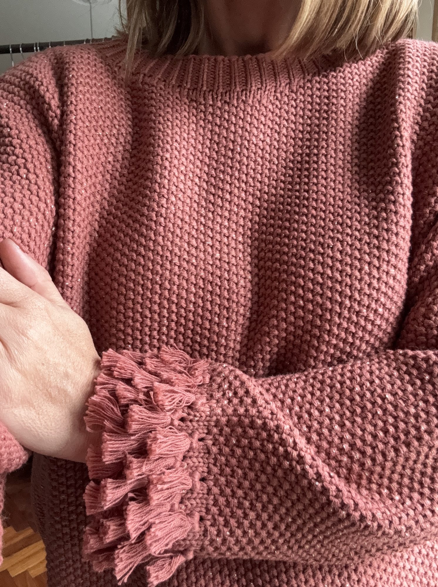 BUZO BUDAPEST TERRACOTA CON LUREX