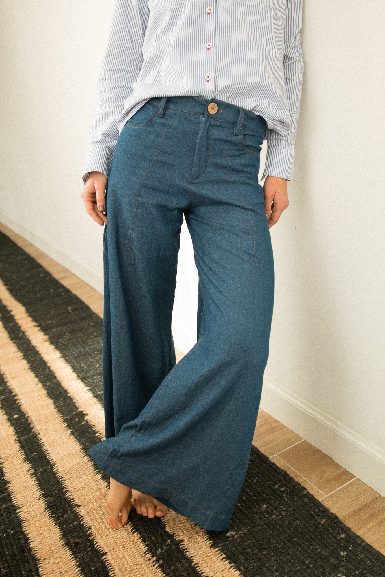 PANTALON WIDE TIRO MEDIO JEAN