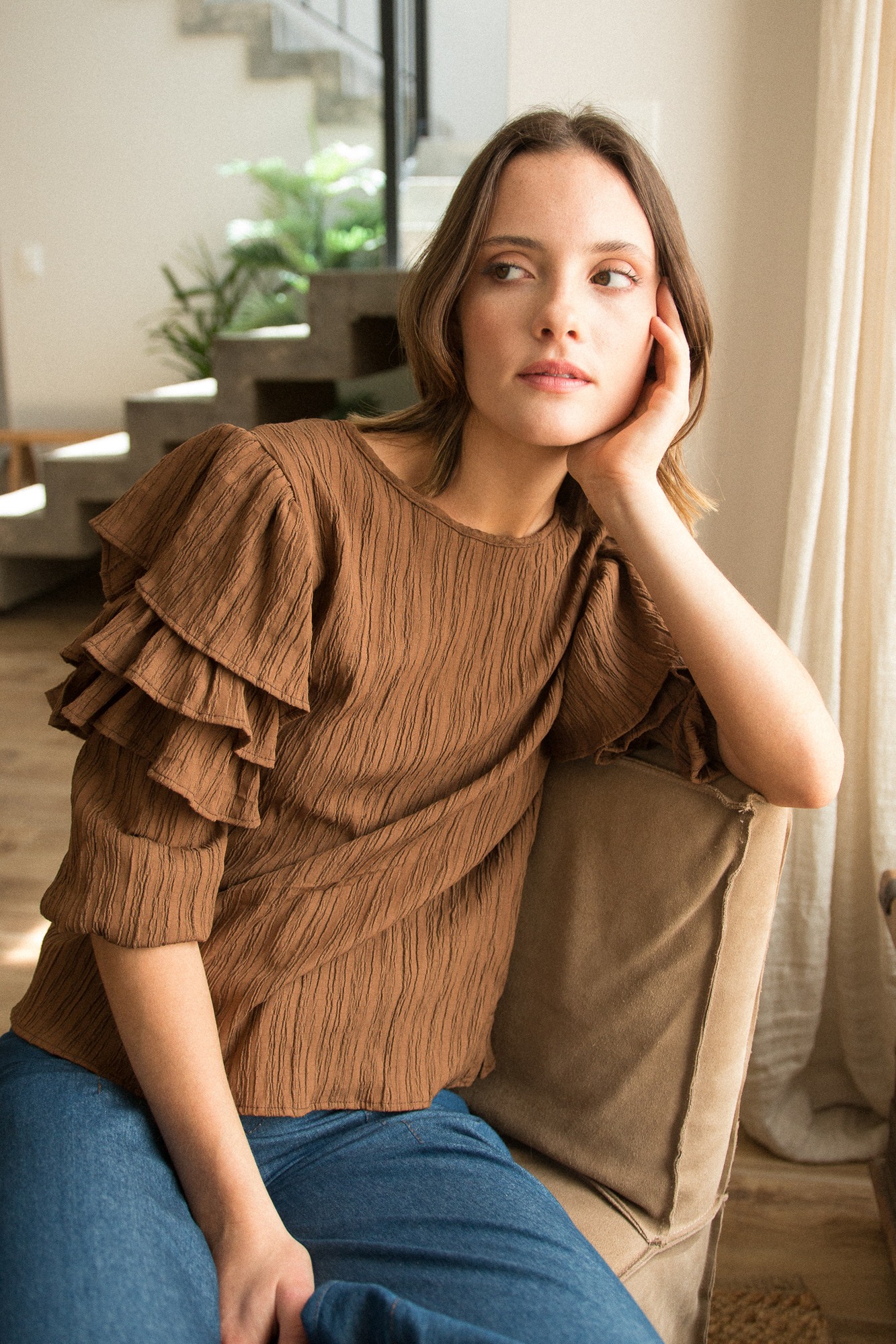 BLUSA RUMBA CAFÉ
