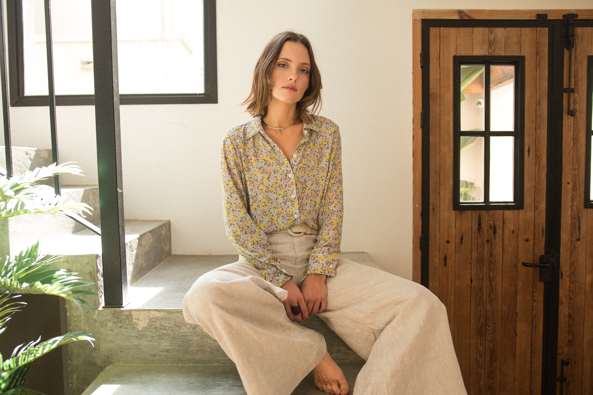 CAMISA MAXIME SILK PISTACHO