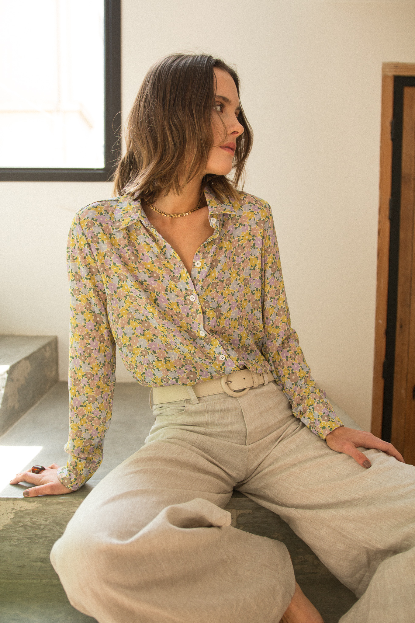 CAMISA MAXIME SILK PISTACHO