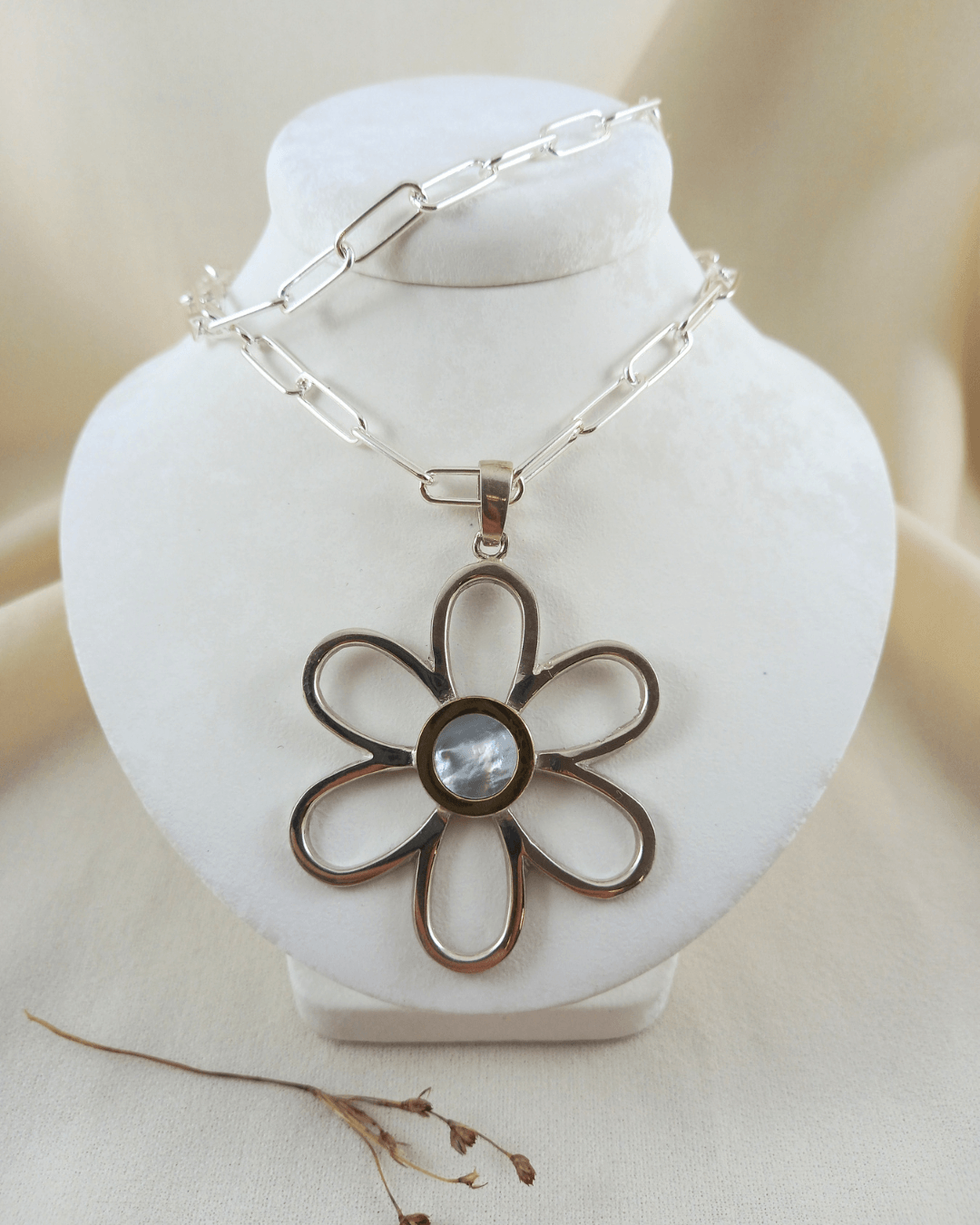 Conjunto Flor nácar