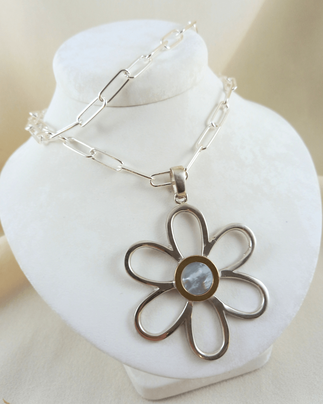 Conjunto Flor nácar