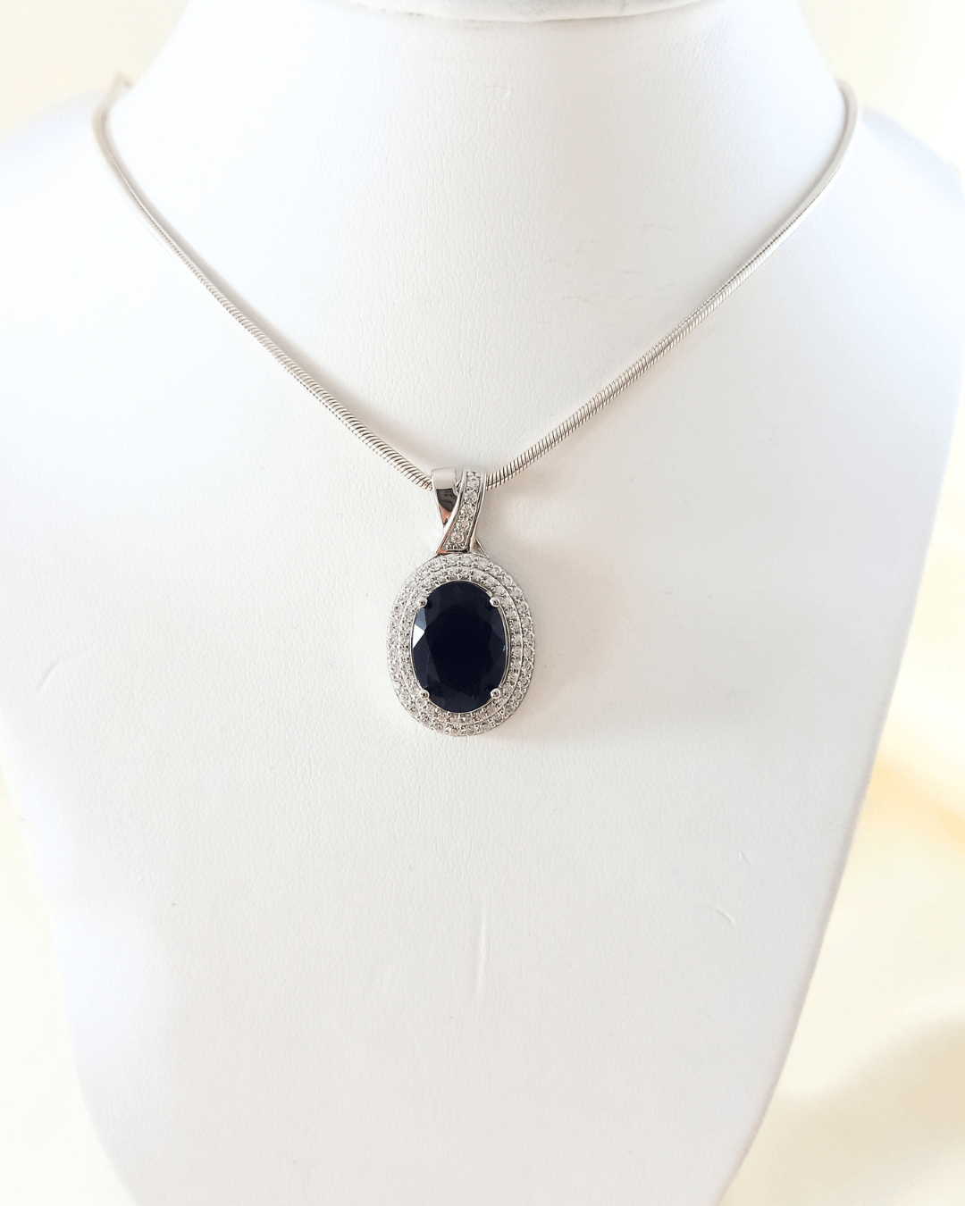 Conjunto Azul oval
