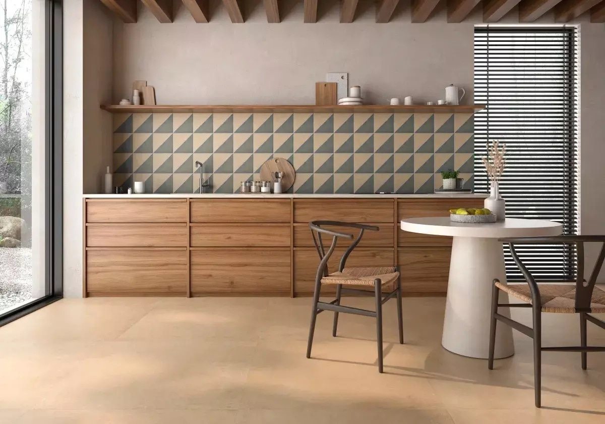 FERIA/PORCELANATO TERRACOTA MODUL PAJA/VERDE 20x20 DECO NAT