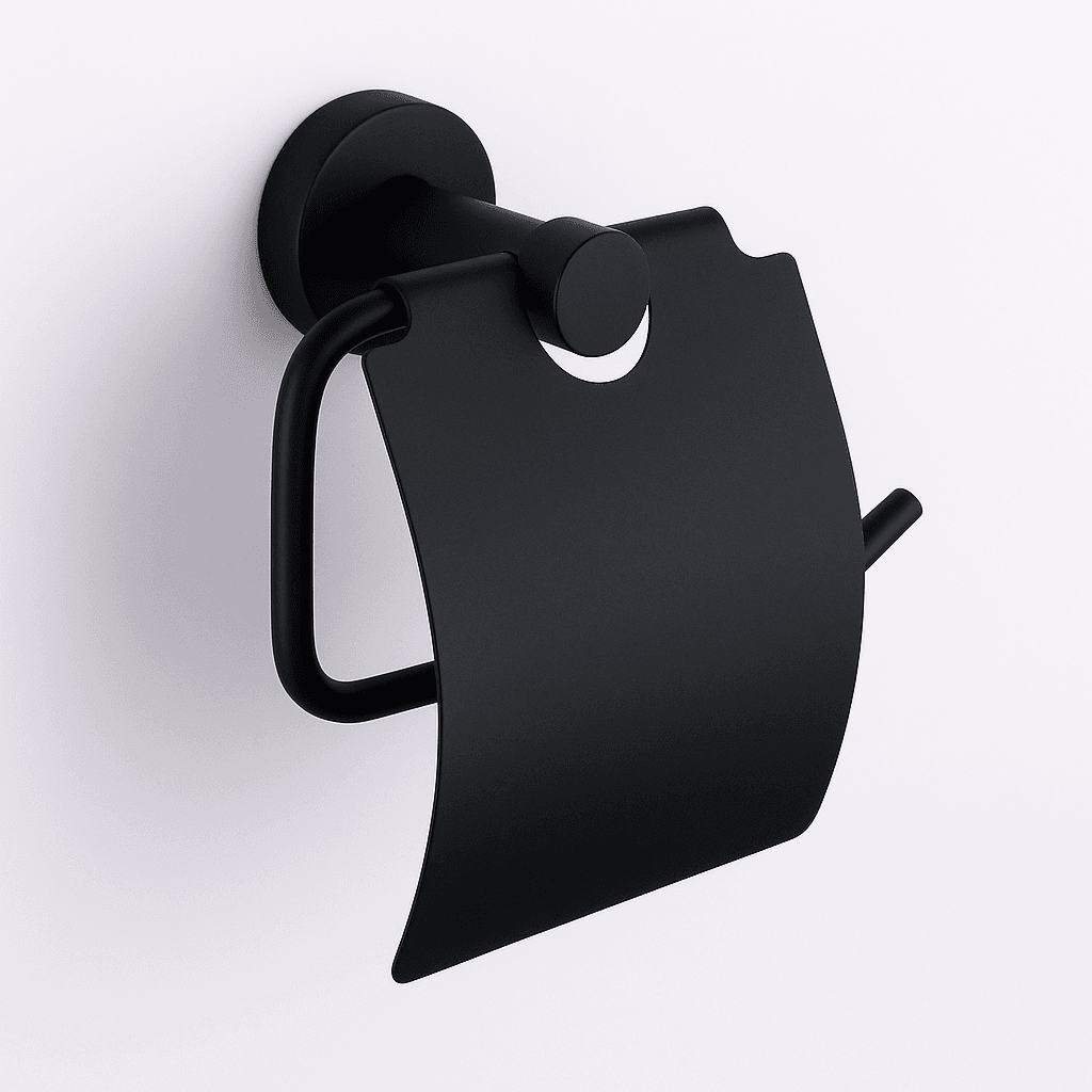 KLIPEN CLASSIC PORTA ROLLO CON TAPA NEGRO