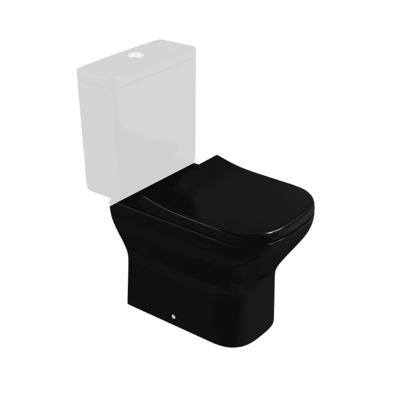 DECA AXIS NEGRO MATE INODORO LARGO (DESC 25cm)