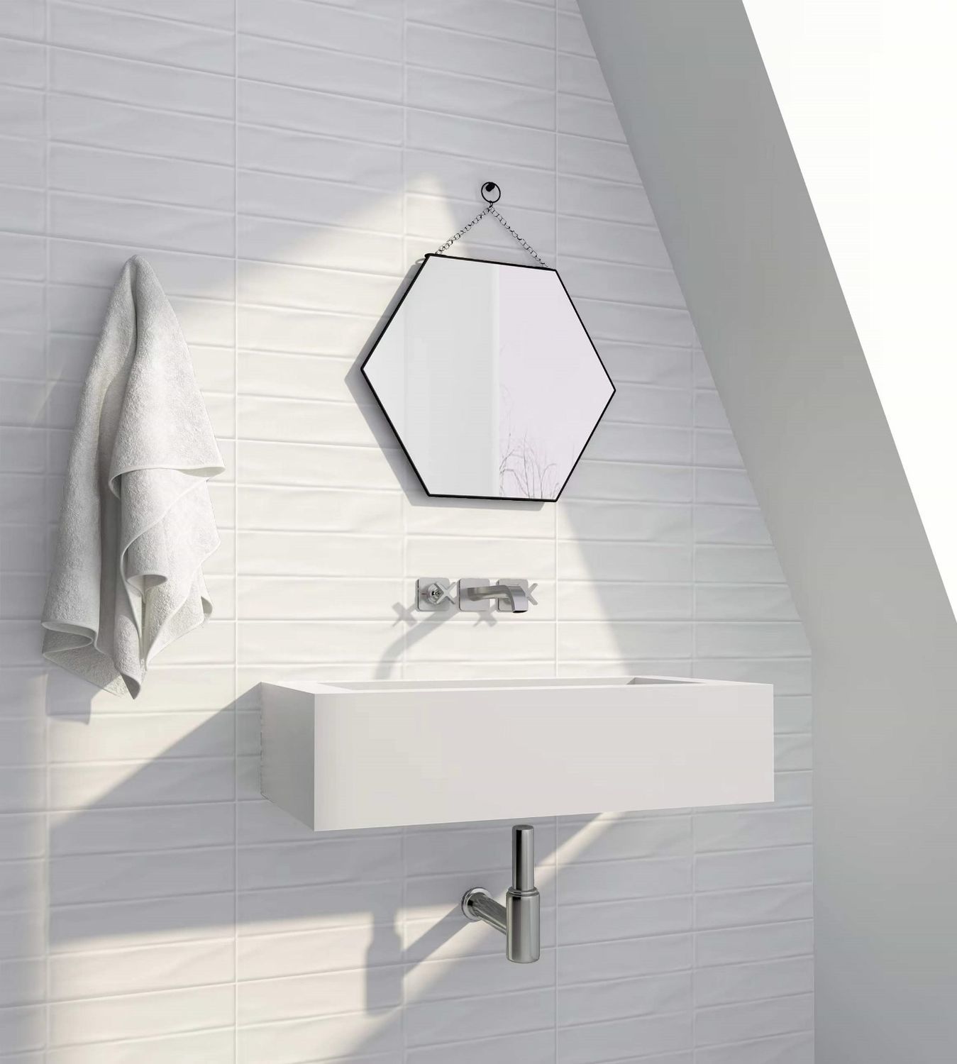 KLIPEN ICE DECO ARTESANAL WHITE 30X60 MATE RECT