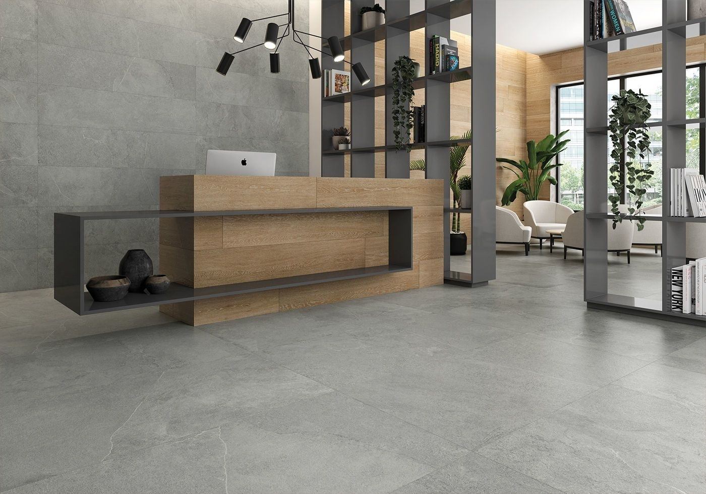 FERIA/CERAMICA MIXIT GRIS 30x90