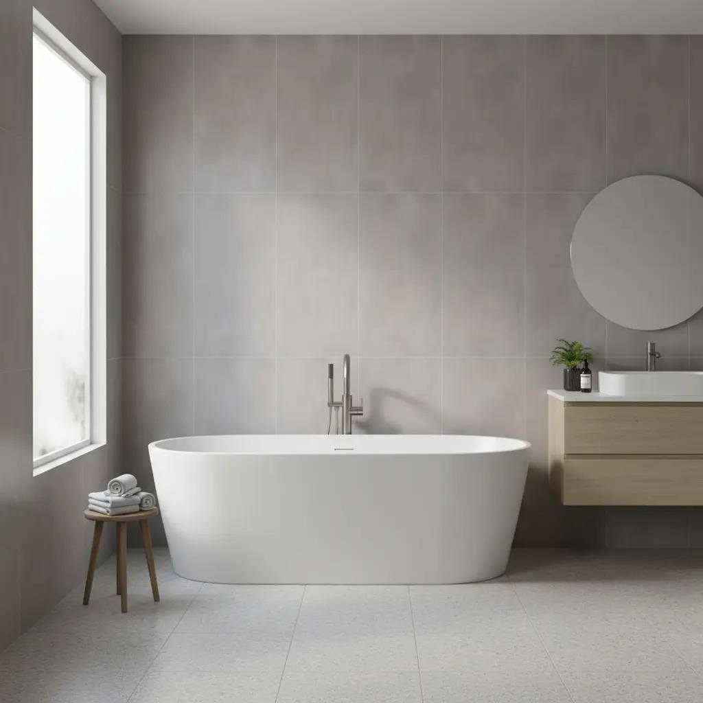 FERIA/ PORCELANATO CRETA COAL 60X120 RECT
