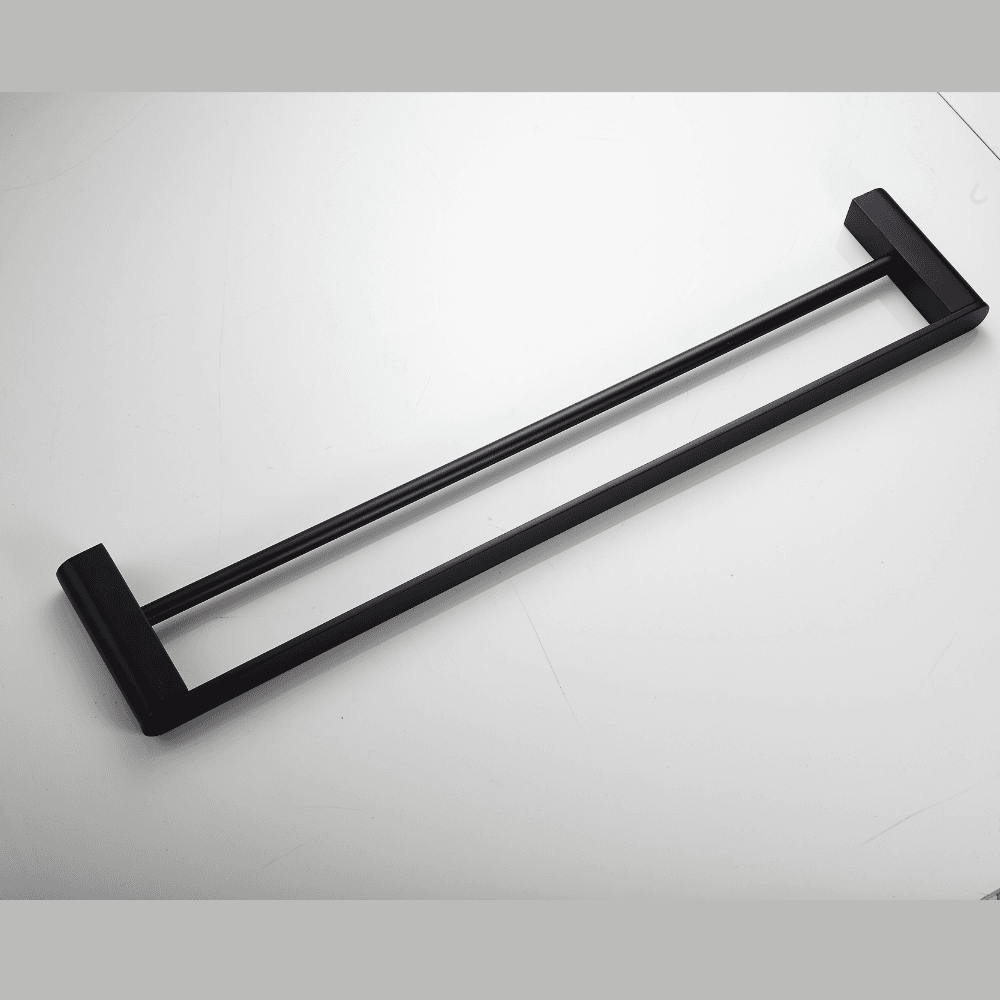 KLIPEN SWING TOALLERO BARRA DOBLE NEGRO MATE