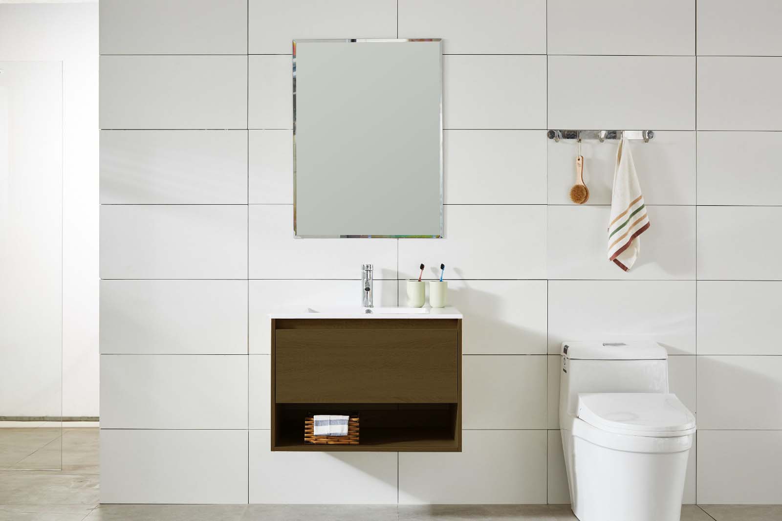 KLIPEN EC-1958/80 DARK OAK MUEBLE 81X47 C/BACHA SIN VALV