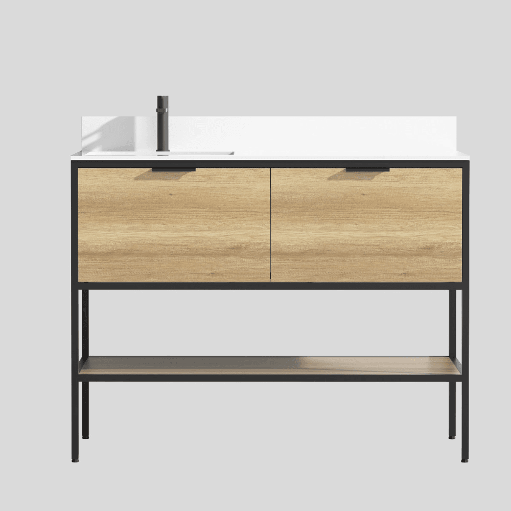 KLIPEN RIVUS 130  MUEBLE CON MESADA Y BACHA IZQ. 130*470*850