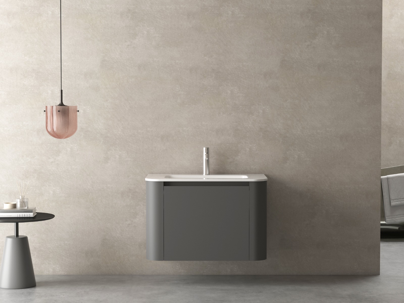 KLIPEN MANHATTAN GREY MUEBLE CON BACHA INTEGRADA  810*465*520