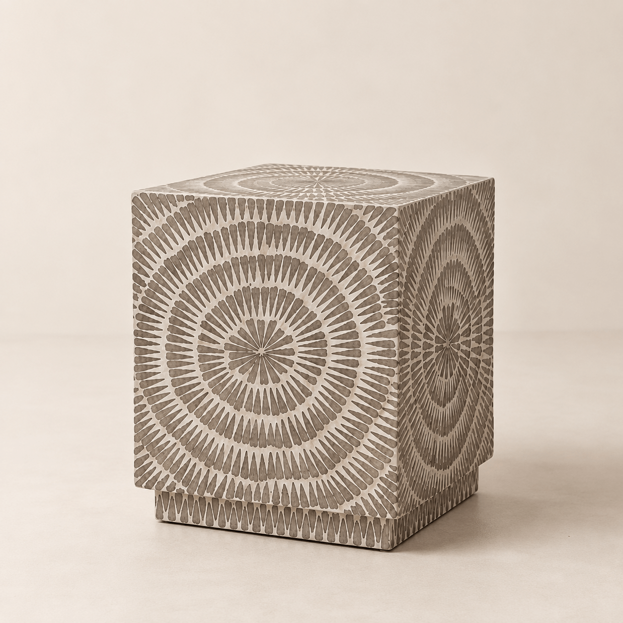 Stool Cuadrado Gris