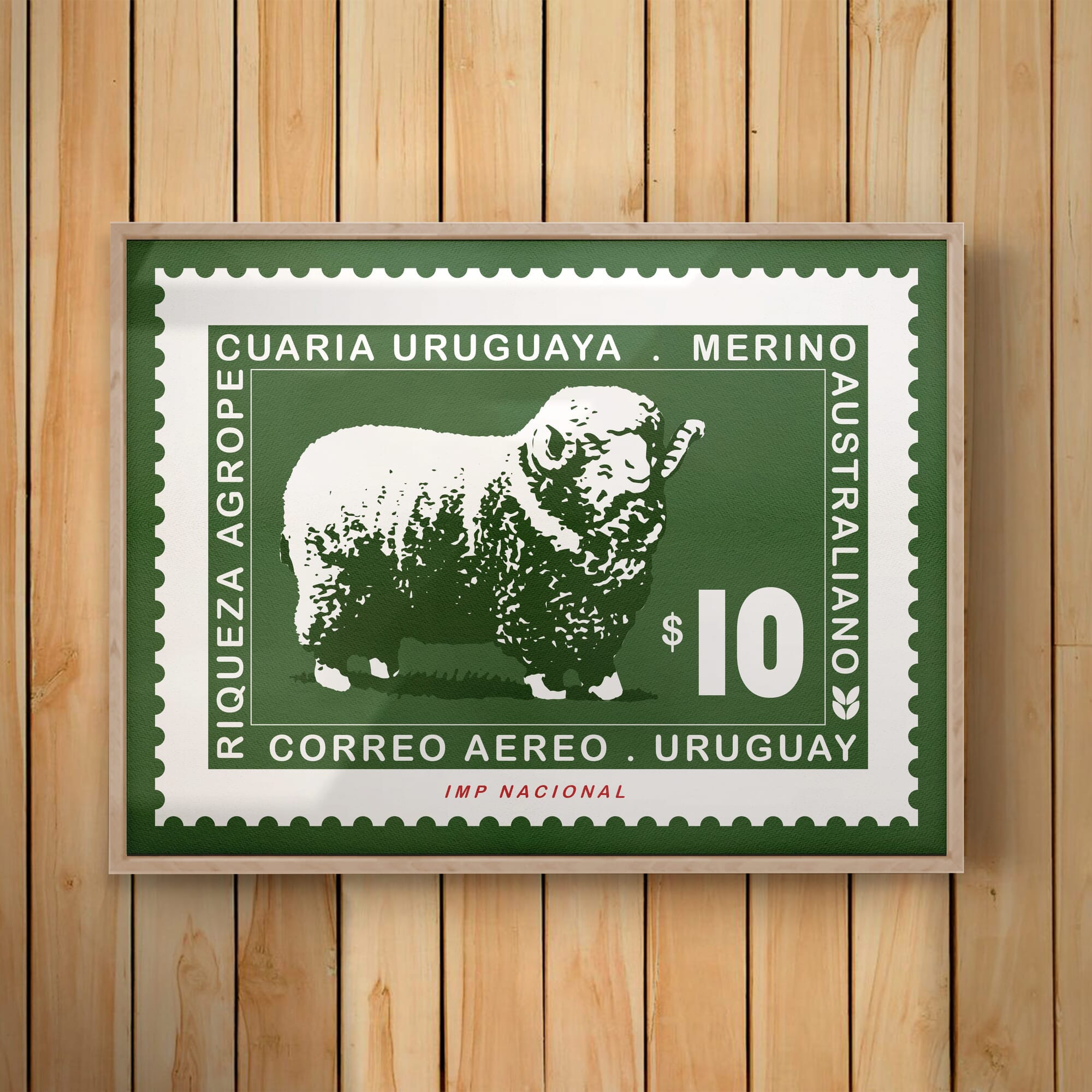 Cuadro Estampilla Merino