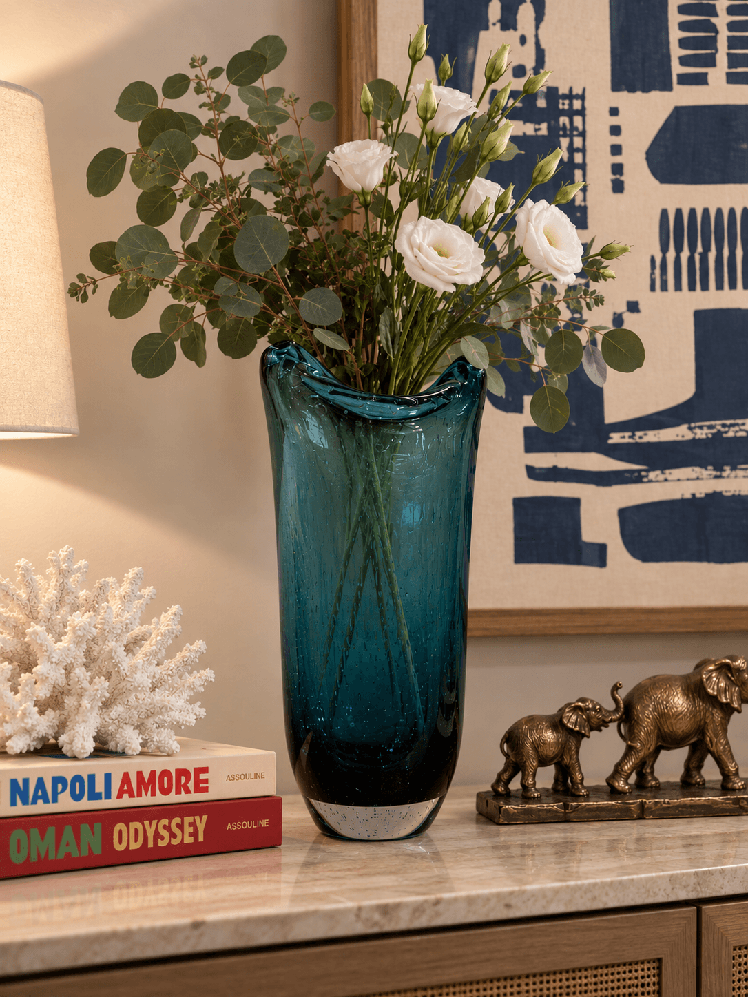 Florero Glass Vase Alto
