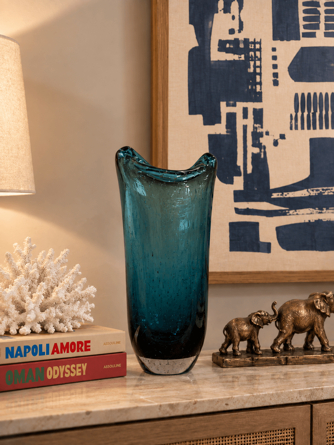 Florero Glass Vase Alto