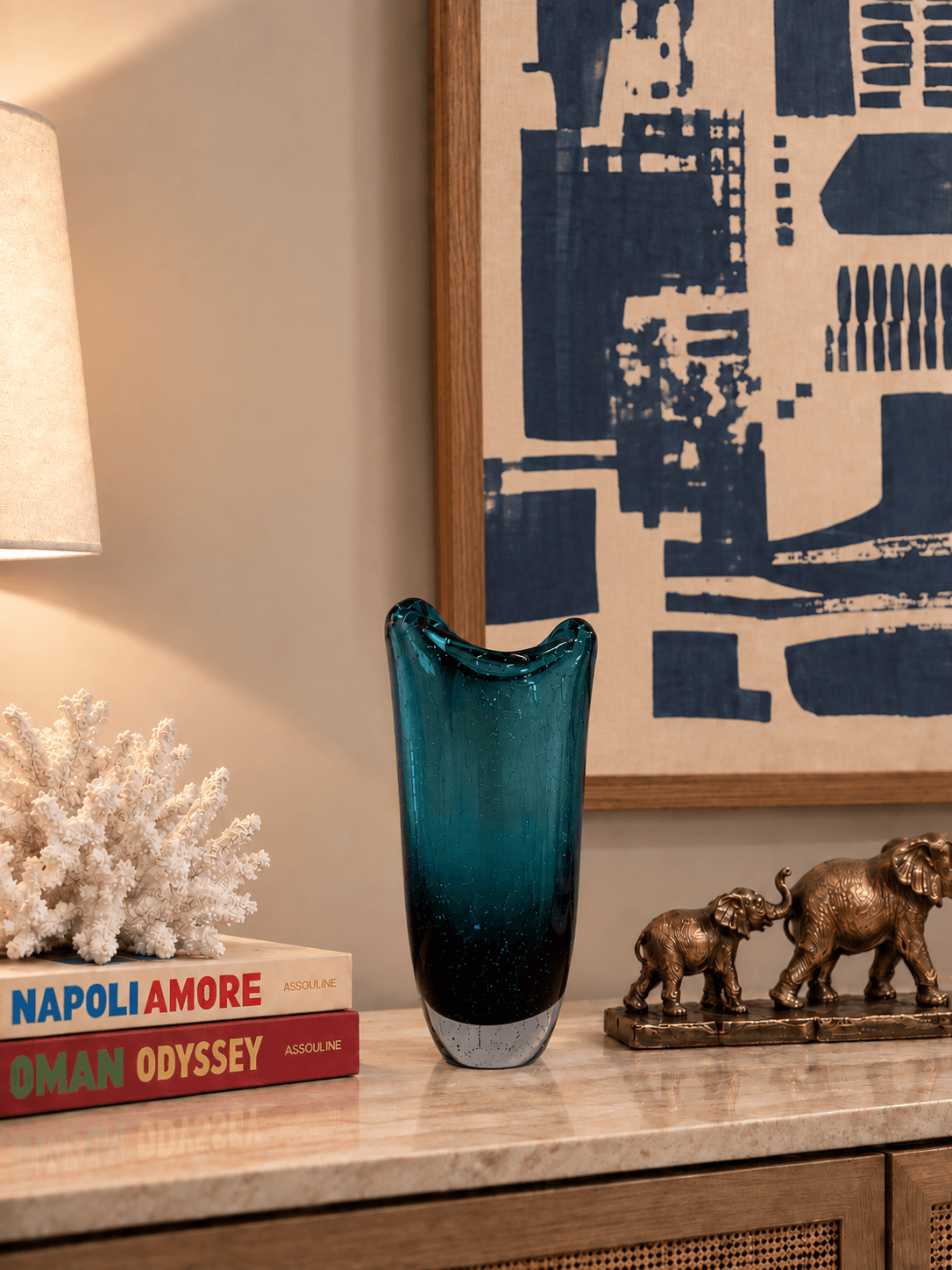Florero Glass Vase bajo