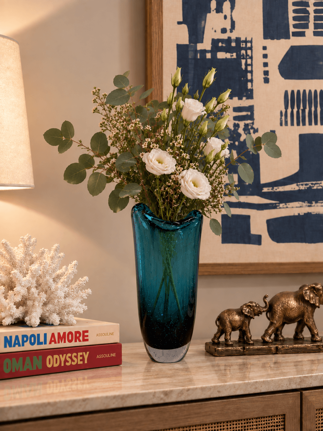 Florero Glass Vase bajo