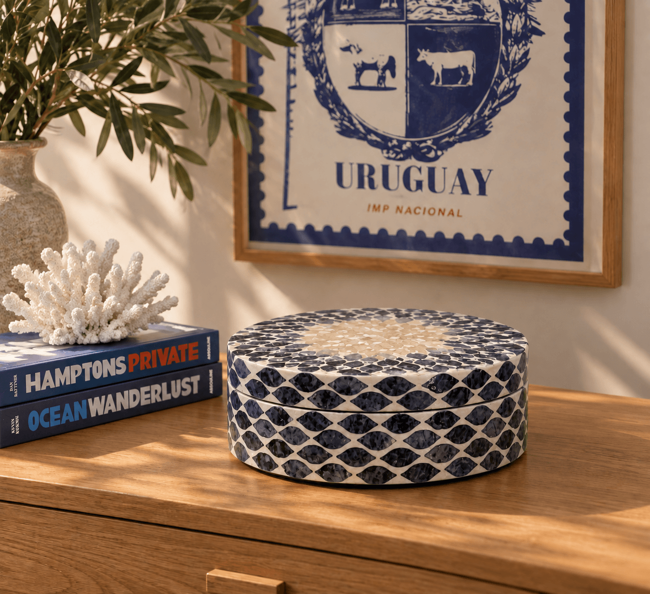 Caja Decorativa Azul