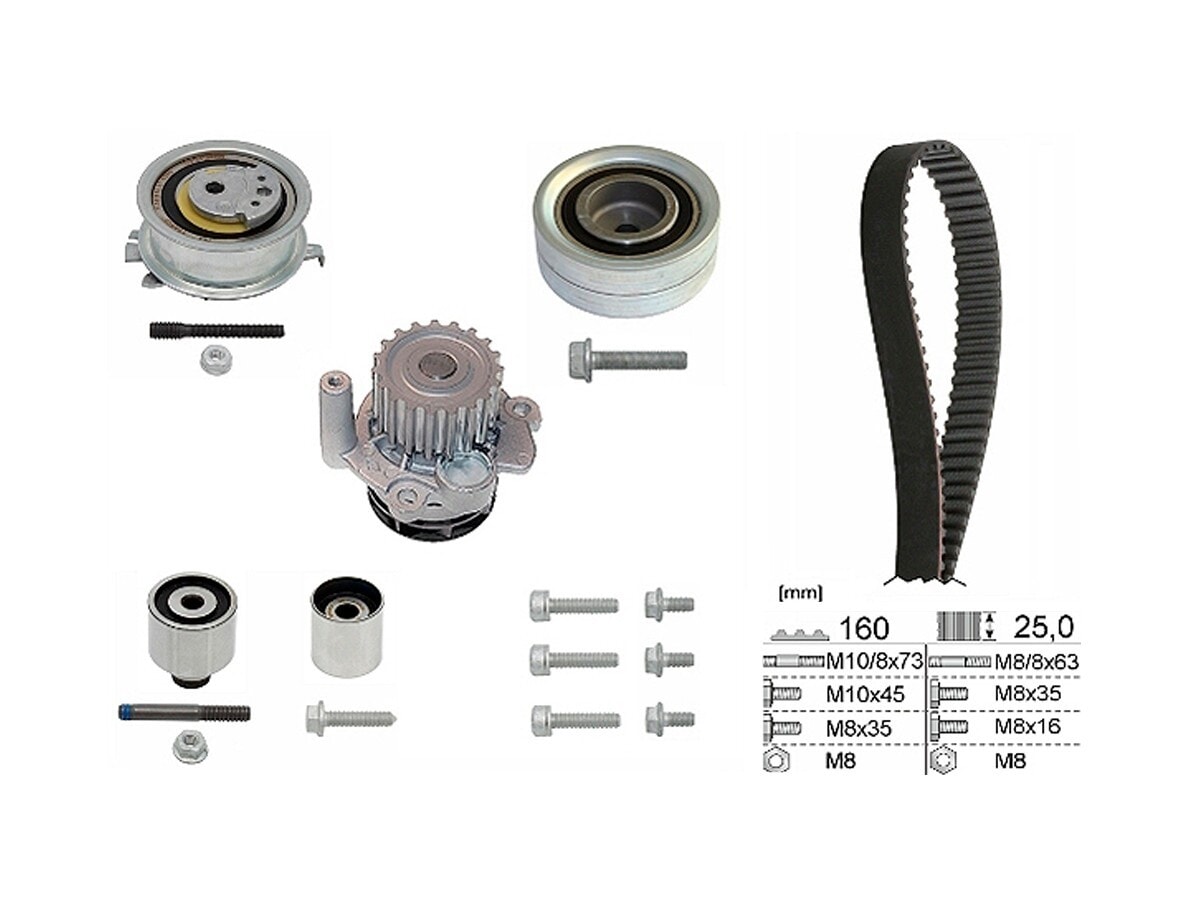 CT1221WP1 Kit Distribucion C/Bomba Agua Volkswagen Amarok 4X2-4X4 11-25