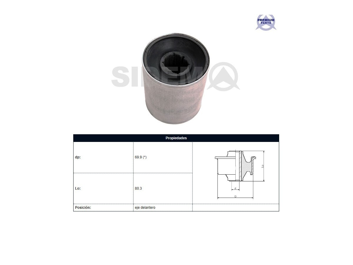 Buje Del  BMW X1 Sdrive 18I City (F48)/X1 Xdrive 25I T (F48)/X1 Sdrive 20I T (F48)/X1 Sdrive 18 Diesel (F48) 15-25 Der/Izq