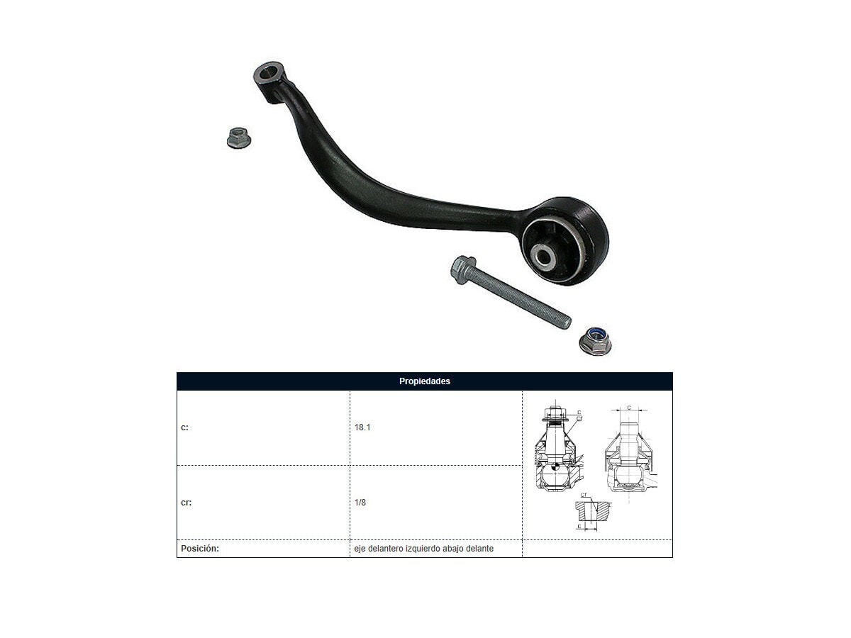 Brazo Suspension BMW X3 Xdrive 20I / Sdrive 20I (F25)/X3 Xdrive 35I (F25)/X3 Xdrive 28I (F25) 11-17 Der