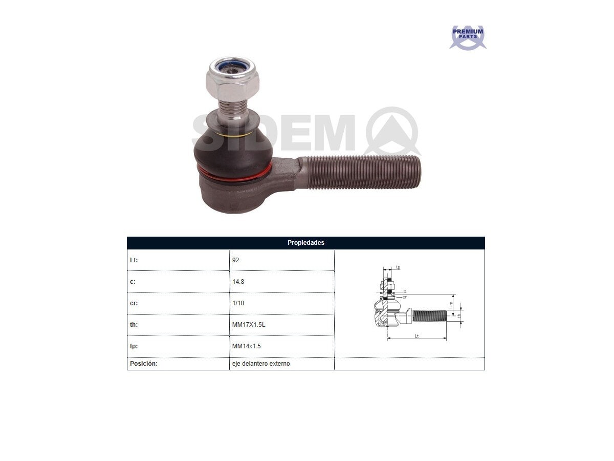 Puntero Effa Plutus Aujoun Faw Z7 GWM Sailor Orient Ruda Toyota Hilux 84-25 Der/Izq
