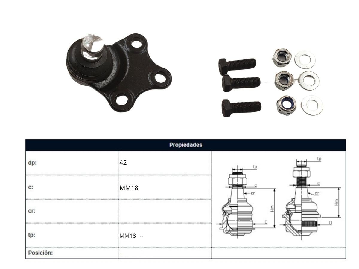 Rotula Del Citroen Xsara/Zx/Xsara Break Peug 306 Partner 93-25 Der/Izq