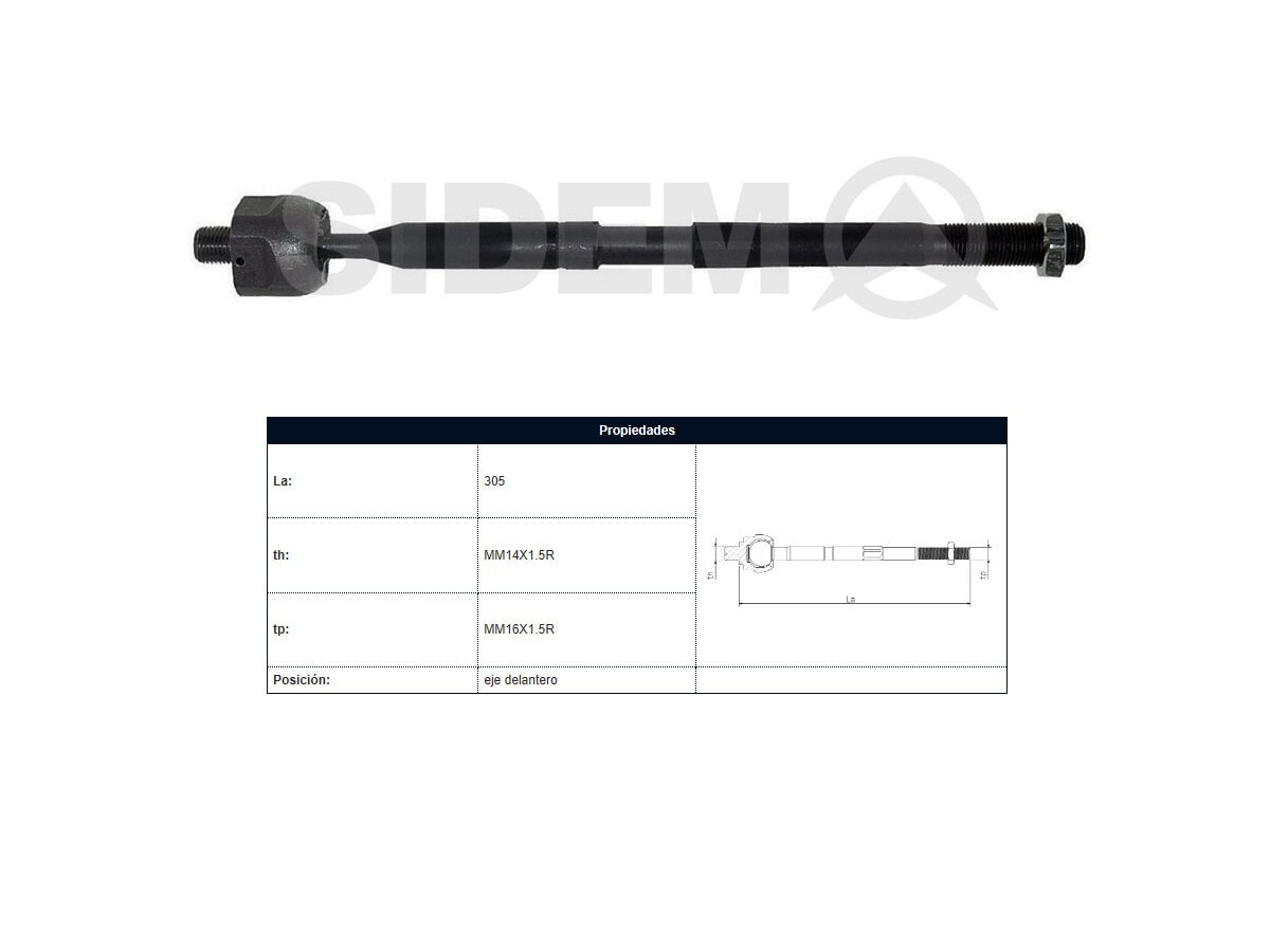 Mate Toyota Hilux 15-25 Der/Izq