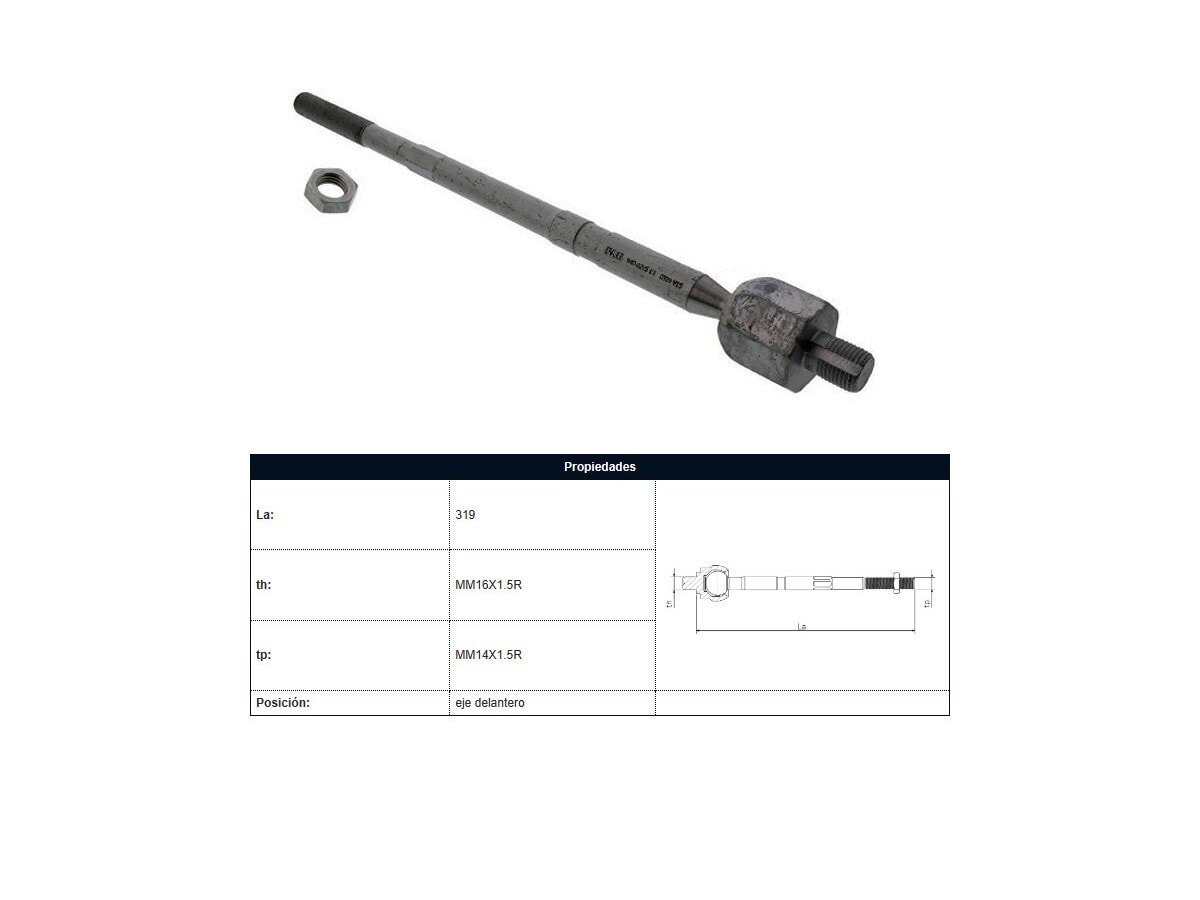 Mate Audi A3, Volks Bora Golf 96-25 Der/Izq