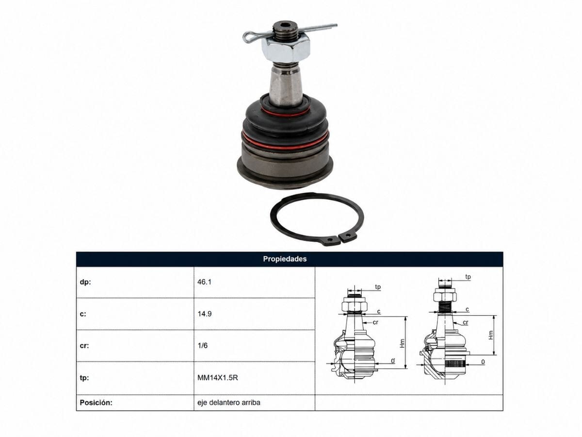 Rotula Delantera Nissan D23 - Frontier - Np300 15-25 Der/Izq