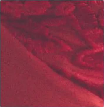 Malla Crepe Bordo y Bordado Tul Bordo