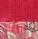 Mandi Rojo y Bordado Flores Dorado