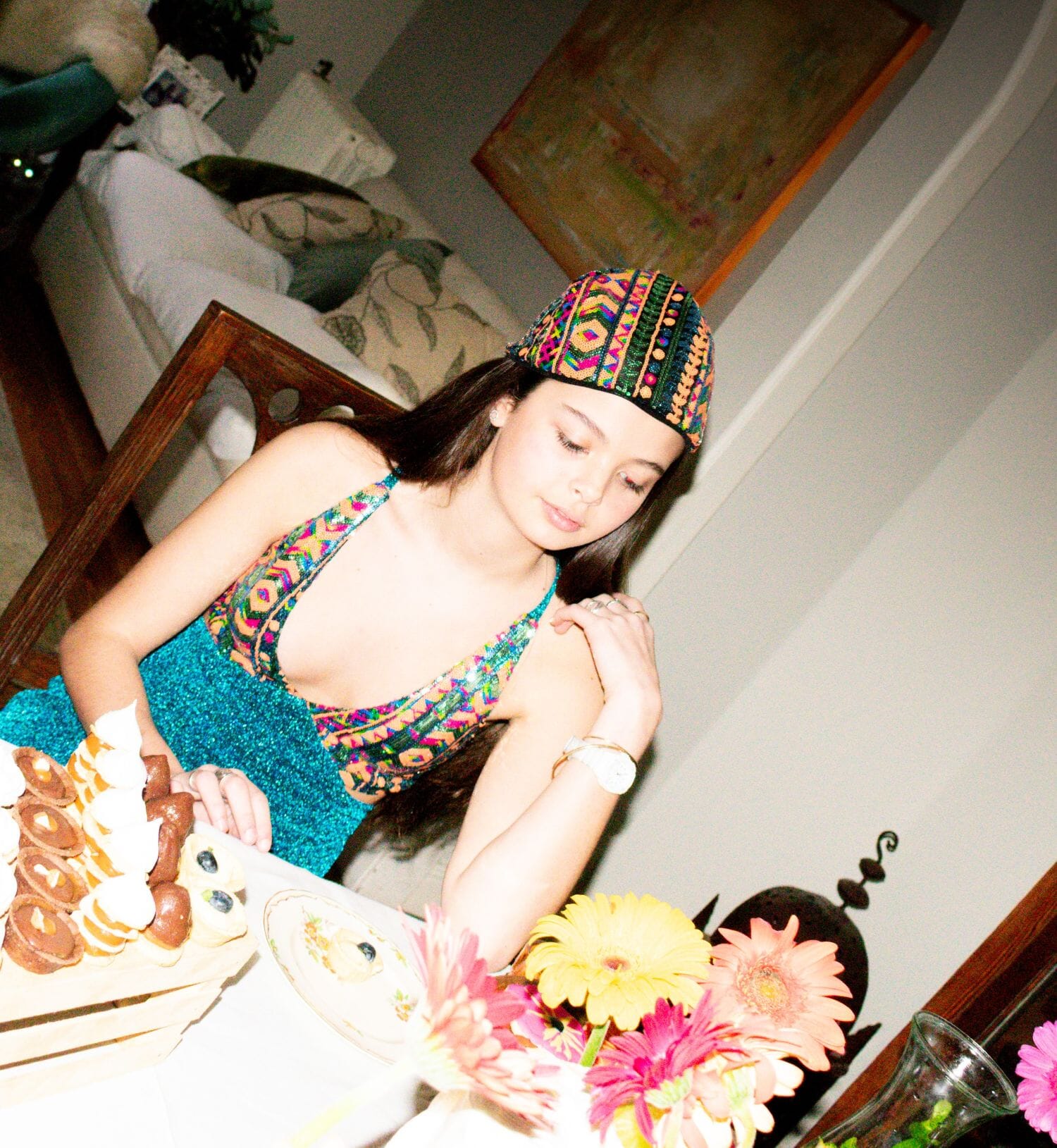 Vestido Opium Godet Long