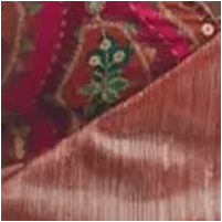 Mandi Salmon Plata y Bordado India Rosa
