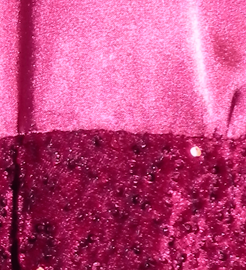 Saten Bordo y Terciopelo Lentejuelas Bordo