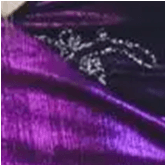 Mandi Uva y Tul Bordado Flor Negro Plata