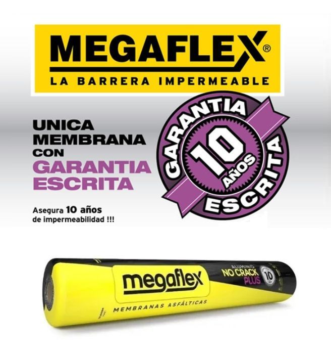 Membrana con Aluminio 30 kg No Crack Megaflex