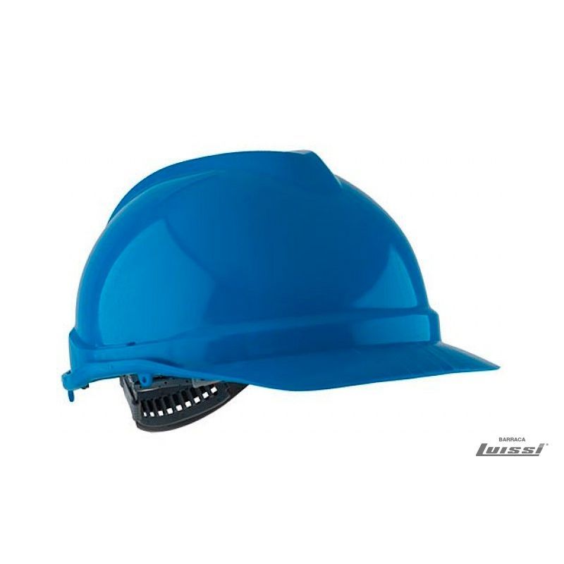Casco de Seguridad Azul con Arnés